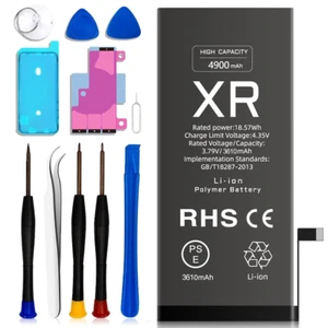 Bateria LMQ do Apple iPhone XR 4900mAh bateria o dużej pojemności akumulator zapasowy zestaw - Zdjęcie 1 z 5