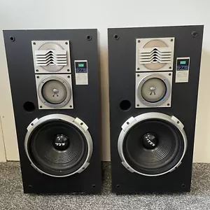 Sansui 3 Wege Lautsprechersystem S-715 selten Holz großer Grill Vintage funktionstüchtig - Bild 1 von 24