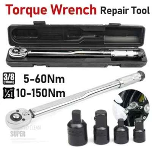 5-60N.m Precise Torque Wrench Reversible Ratchet Key 3/8 Inch Adjustable Square - Picture 1 of 26