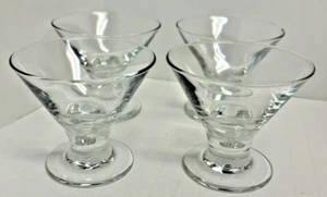 Set of 4 Vintage 1980s Libbey Mini Shot Footed Martini Glasses 2 3/8" Tall MCM - Picture 1 of 15
