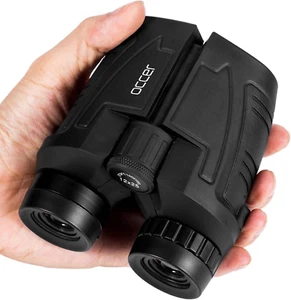Binoculares compactos 12X25 para adultos y niños, ocular grande binoculares impermeables - Imagen 1 de 12