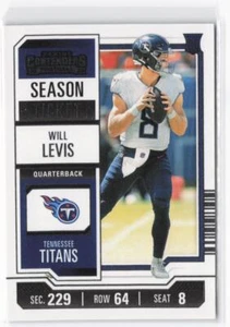 2023-24 Panini Contenders Will Levis RC #97 Season Ticket - Picture 1 of 2