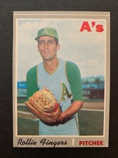 1970 Topps Baseball Card # 502 Rollie Fingers - EX+