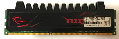 G.Skill RIPJAWS 2GB (1x2GB) DDR3 F3-10666CL7D-4GBRH DDR3-1333 PC3-10666 #R2374 - Bild 1 von 2