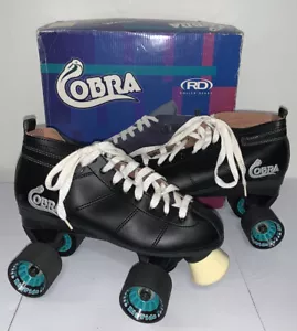 Black Men's Cobra Roller Derby Skates Size 8 Box Included - Picture 1 of 8