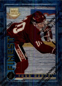 1994-95 Topps Finest Hockey #160 Todd Harvey