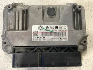 2012 13 2014 VOLKSWAGEN JETTA ENGINE COMPUTER ECU 07K 906 055 CQ W/85K MILES OEM - Picture 1 of 24