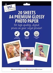 A4 Premium Glossy Photo Paper 20 Sheets for Inkjet Printer Quick Drying 210GSM - Picture 1 of 5