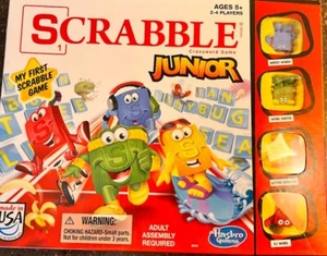 Hasbro Scrabble Junior Game word all pieces are included family time kid gift - Picture 1 of 3