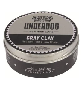 Mon Platin Underdog Grey Clay Professional Mens Hair care 100ml Free Shipping