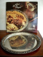 WMF Cromargan Edelstahl Servierplatte, Baroque, OVP, rund Ø 36 cm,Servierteller 