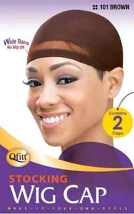 #101 STOCKING WIG CAP / BROWN (6PC) - Picture 1 of 1