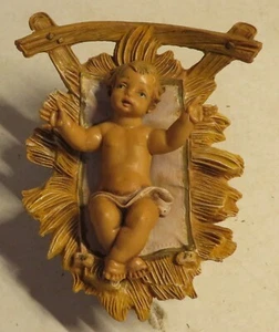 Vintage FONTANINI Roman Depose Italy 1983 Jesus Baby Manger Set Nativity Replace - Picture 1 of 15
