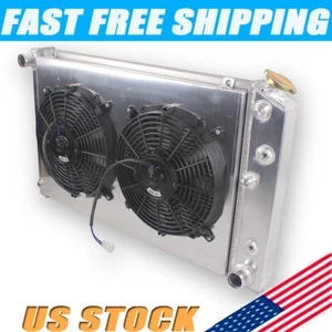 4Row Radiator Shroud Fan 26.22" W For Chevy Monte Carlo 83-87/Chevy Blazer 73-85 - Picture 1 of 10