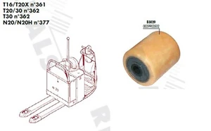 GALET SIMPLE 85 95 100 20 mm TRANSPALETTE FENWICK LINDE T16 T20X N°361 PIECES - Imagen 1 de 1