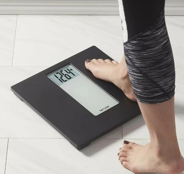 New Taylor Digital 400LB Capacity Black/Grey Bathroom Scale - Image 1 of 4