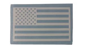 American Flag Decal Sticker White High Quality PermanentVinyl Car Window USA 5x3 - Picture 1 of 6