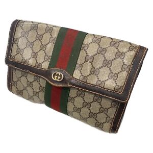Gucci PARFUMS Clutch Bag  Brown PVC 2102809