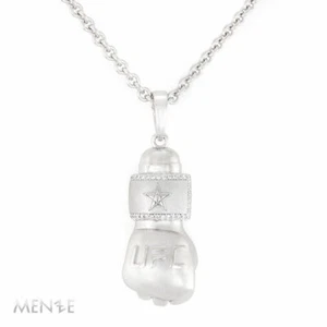 Kette Collier Boxhandschuh 750/- Weißgold 64 Brillanten 0,33 ct by Menze (22185) - Bild 1 von 9