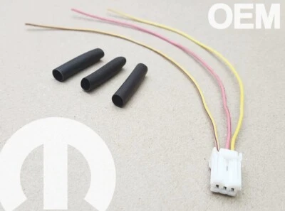 Conector eléctrico de 3 vías Chrysler Dodge Jeep entrada de cámara REC Mopar OE OEM Foto 1 de 4