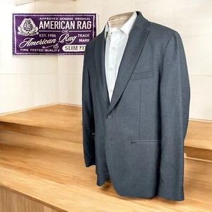 American Rag Blazer Jacket Mens L Solid Gray Three Button - Picture 1 of 10