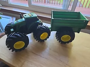 John Deere Monster Treads Tractor and Wagon, Lights & Sounds, 3+ - Picture 1 of 3