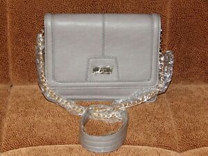 NWT BCBG Paris TAUPE Crossbody Bag Two Compartments Golden Chain Strap 