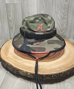 Alabama Crimson Tide Camo Nike Fishing Bucket Hat Cap Size S/M NCAA - Picture 1 of 10