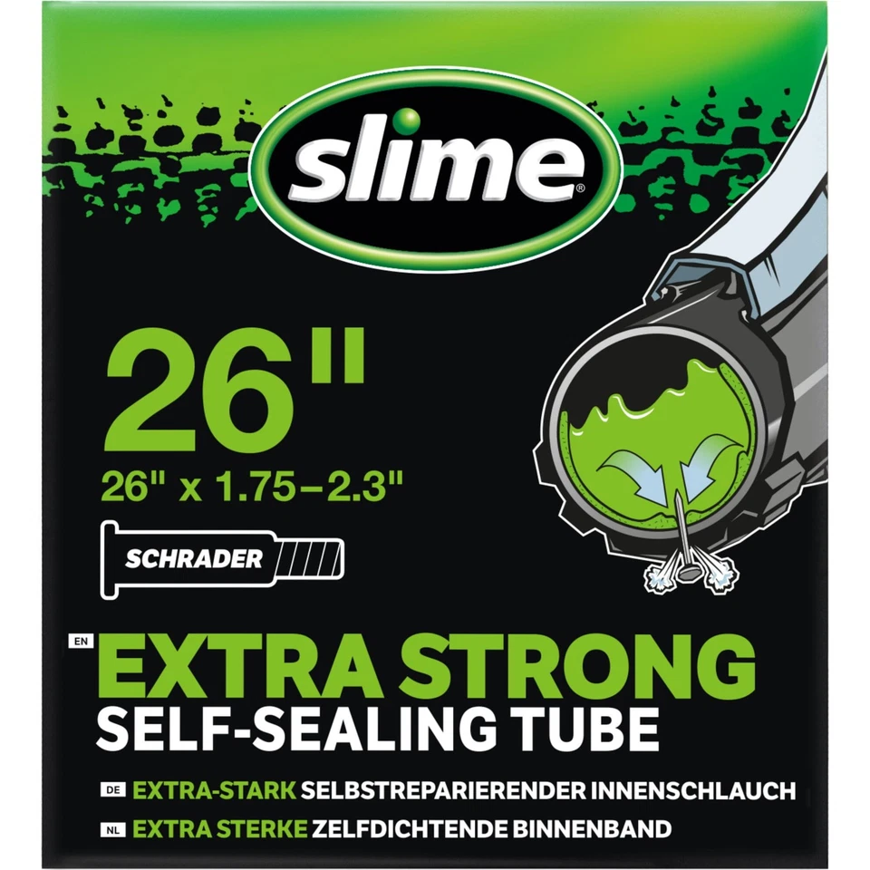 Slime Smart Schrader Valve Tube Black - 26 X 1.75-2.125 Inches - Image 1 of 1