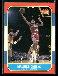 1986 Fleer #16 Maurice Cheeks HOF VG/VG-EX Crease See desc (CombineShip) - Picture 1 of 2
