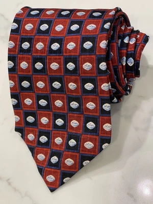 Corbata Pfizer 100% Seda Foulard 58" x 3.75" Viagra Little Blue Pill Foto 1 de 4