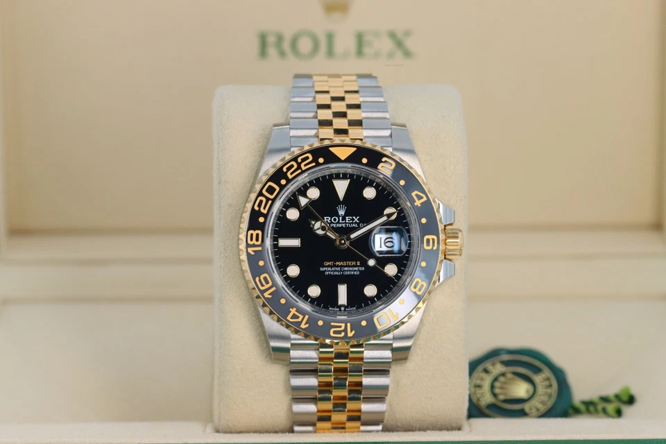 Rolex GMT-Master II Zombie, esfera negra - oro amarillo y acero Jubilee, 126713GRNR Foto 1 de 4