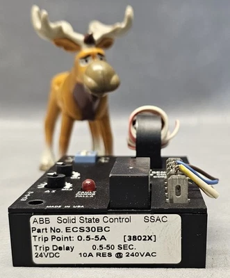 ECS30BC ABB Current Sensor SSAC 24VDC Trip Point 0.5-5A Delay 0.5-50 sec - Image 1 of 4