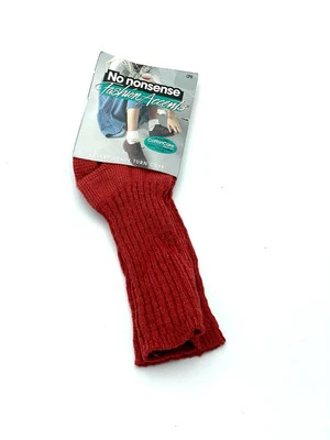 De Colección Sears No Nonsense Moda Acentos Tejido de Cesta Puño Girado Calcetines Rojo Talla 9-11 Foto 1 de 2