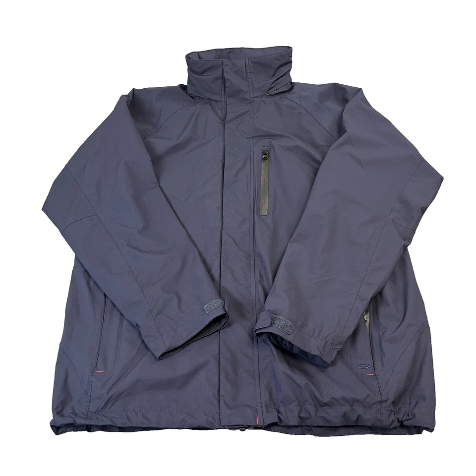 Hoggs Of Fife Hombres Chaqueta de Lluvia Abrigo Grande Con Capucha Azul Impermeable Foto 1 de 4