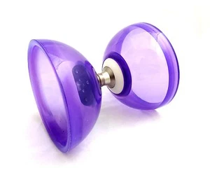 Purple Quartz Triple Bearing Clutch Diabolo - Medium Transparent Bearing Diablo - Picture 1 of 1