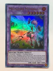 Yugioh Ghosts From the Past Metalfoes Mithrilium GFTP-EN095 Ultra Rare NM/M - Picture 1 of 1