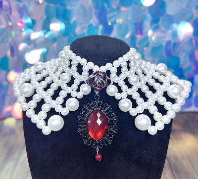 Collar Gargantilla Perla Imitación Redonda, Accesorios Collar, Joya Collar Perla Foto 1 de 4