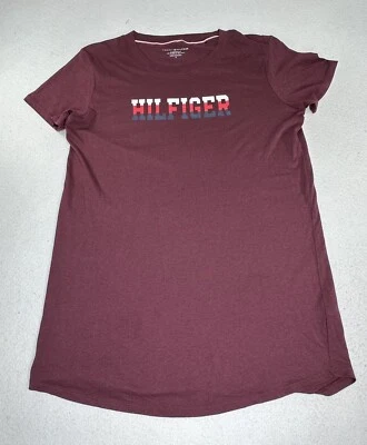 Tommy Hilfiger 女式睡衣中号睡衣连衣裙短袖 M 码 — 第 1/4 张图片