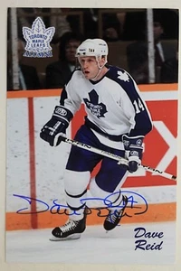 Dave Reid Toronto Maple Leafs Alumni 4x6 Autographed Signed Photo Card - Picture 1 of 3