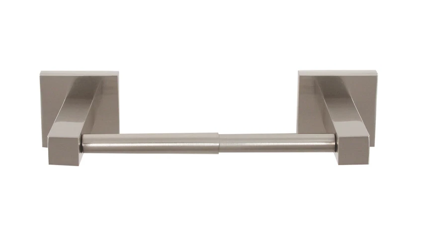 Alno Contemporary II  Standard Double Post Toilet Paper Holder in Satin Nickel - Image 1 of 1
