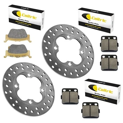 Discos de freno delanteros Caltric con pastillas delanteras y traseras para Honda Rancher 420 2009-2014 Foto 1 de 4