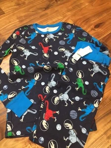 GAP KIDS BOYS SLEEPWEAR PAJAMAS PJ'S SET REX ASTRONUT EARTH SIZE 14 NEW - Picture 1 of 5