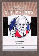 2009-10 O-Pee-Chee Premier Stitchings #PS-DC Don Cherry /199