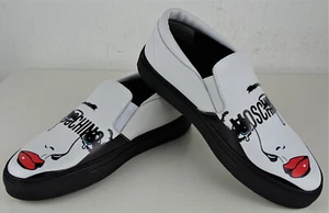 Zapatillas de mujer MOSCHINO COUTURE sin cordones de diseño zapatillas bajas blancas talla 35 NUEVAS - Imagen 1 de 12