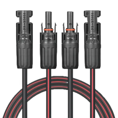 Solar Cable 5-50ft 2x12/10AWG, MC4 Connectors on One/Both Ends,for Solar Panels. - Image 1 of 4