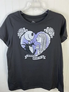 The Nightmare Before Christmas Simply Meant To Be Women T-Shirt LARGE Tim Burton - Picture 1 of 9