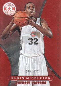 2012-13 Totally Certified Red #298 Khris Middleton /499 