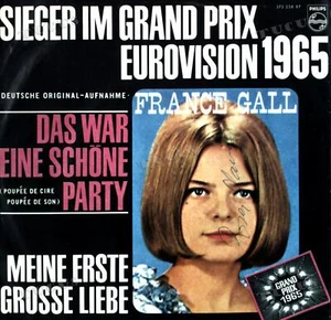 France Gall - Das War Eine Schöne Party GER DEUTSCH 7" 1965 (VG+/VG) .* - Picture 1 of 1