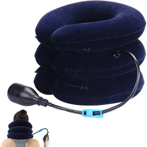 Cervical Neck Traction Device Hals Zugvorrichtung Nackenstütze Nackenbandage - Bild 1 von 11